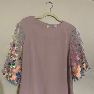 Fashion Nova sequin sleeve top